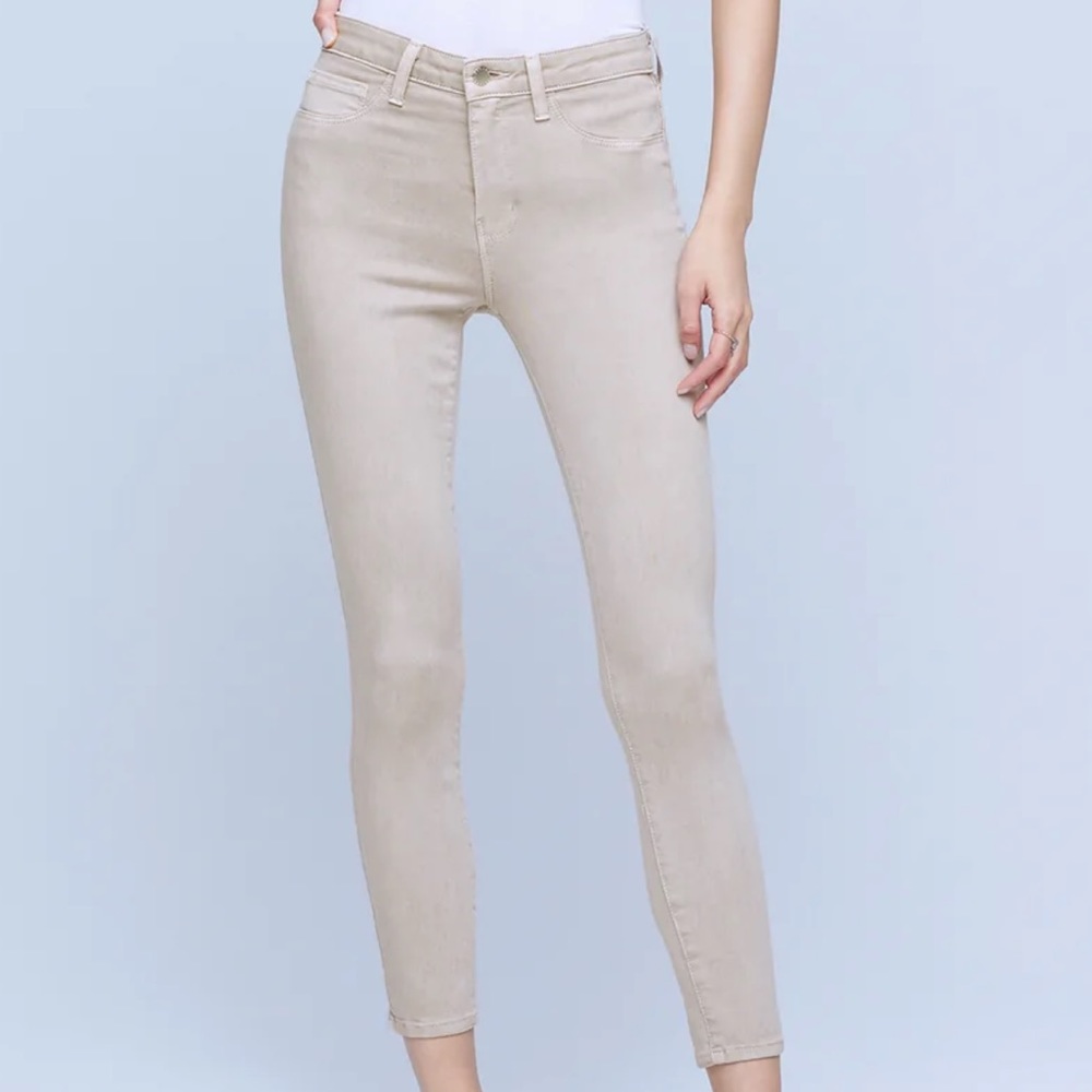 L’Agence Margot High-Rise Skinny Jean in Biscuit size 25